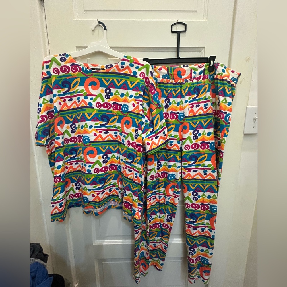 Vintage 90’s Patterned Pants Set